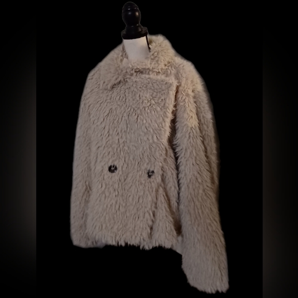 Anthropologie Sweaters - Anthropologie XL Faux Fur Jacket Sweater